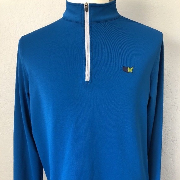 Peter Millar Other - Peter Millar Wicking Mens Solid Blue 1/4 Zip Shirt
